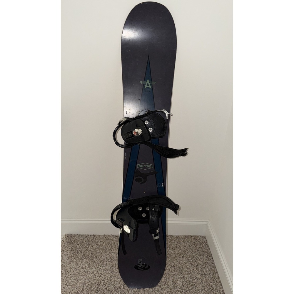 Vintage Burton Air 5.1 Purple Blue Snowboard 154 CM NICE CONDITION‎ RARE 1990s